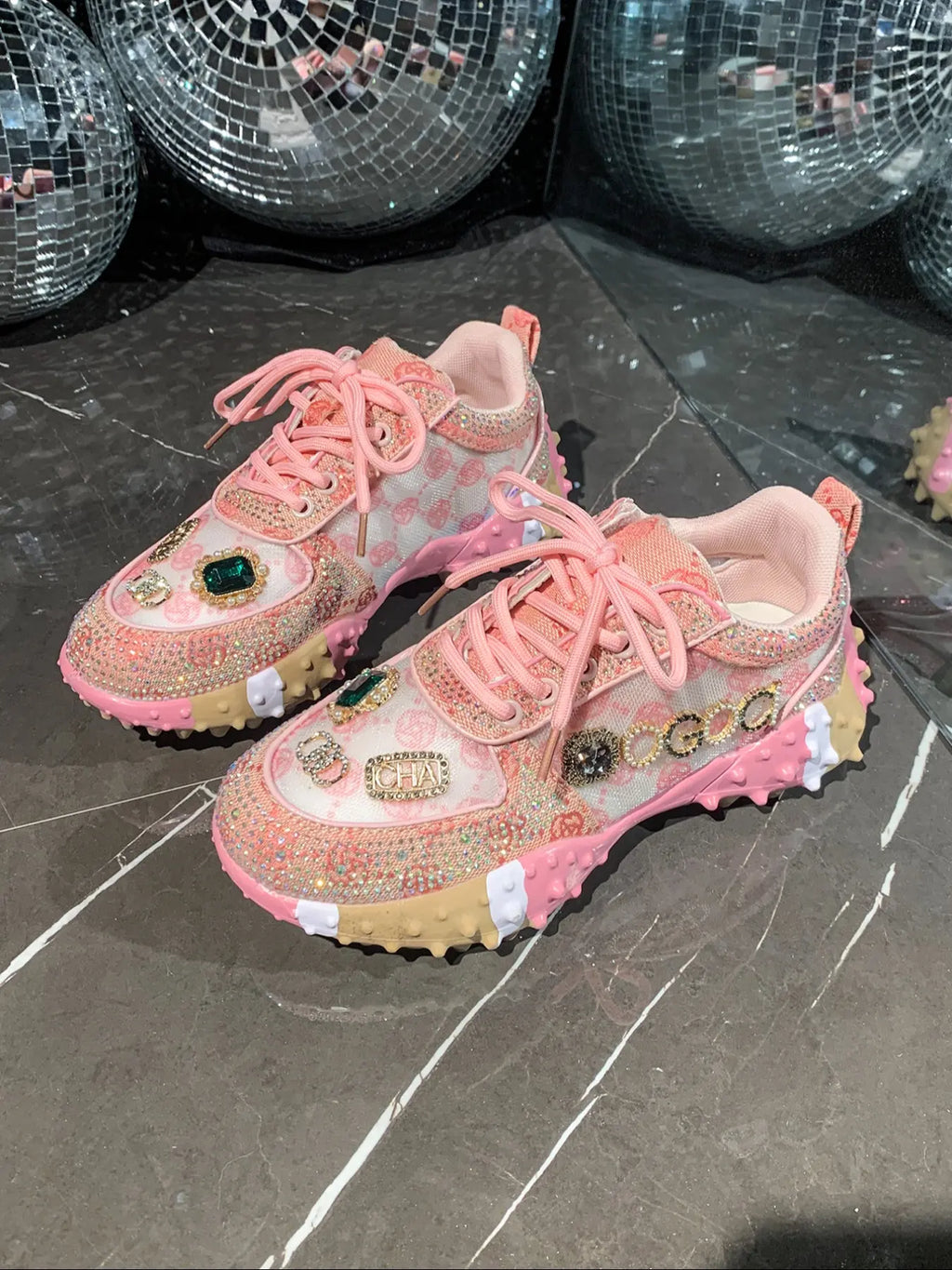 Women'S Casual Sports Shoes, Spring & Fall, Low Top, PU Material, Rubber Sole, Anti-Slip, Stylish Sneaker, Casual Trendy Sneakers, Fashionable, Versatile, Student Shoes