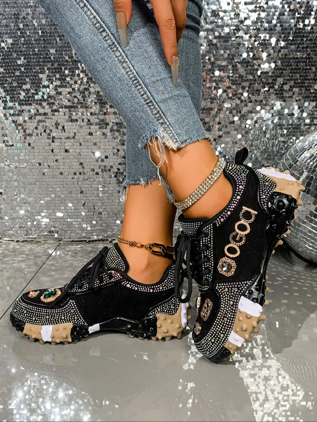 Women'S Casual Sports Shoes, Spring & Fall, Low Top, PU Material, Rubber Sole, Anti-Slip, Stylish Sneaker, Casual Trendy Sneakers, Fashionable, Versatile, Student Shoes
