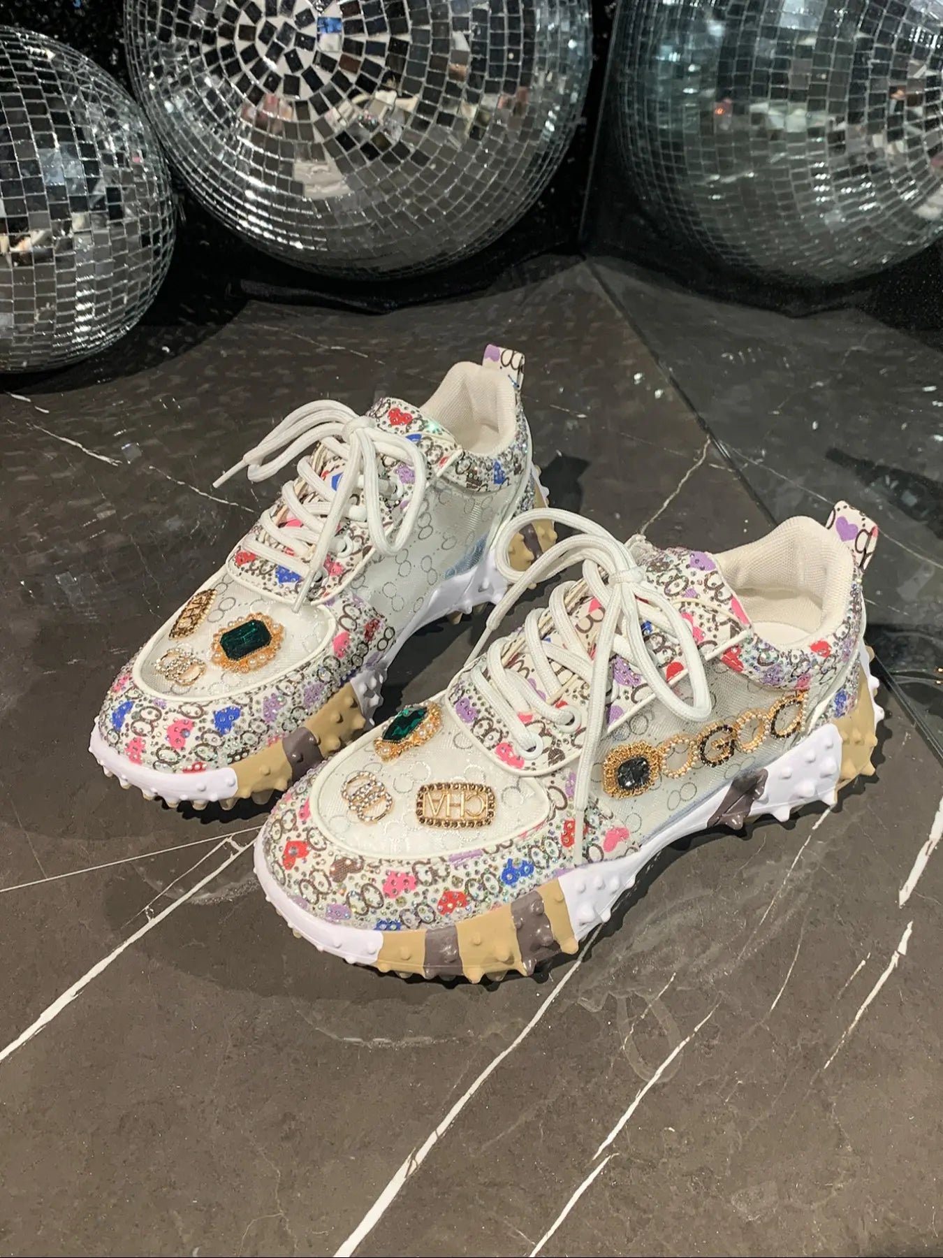 Women'S Casual Sports Shoes, Spring & Fall, Low Top, PU Material, Rubber Sole, Anti-Slip, Stylish Sneaker, Casual Trendy Sneakers, Fashionable, Versatile, Student Shoes