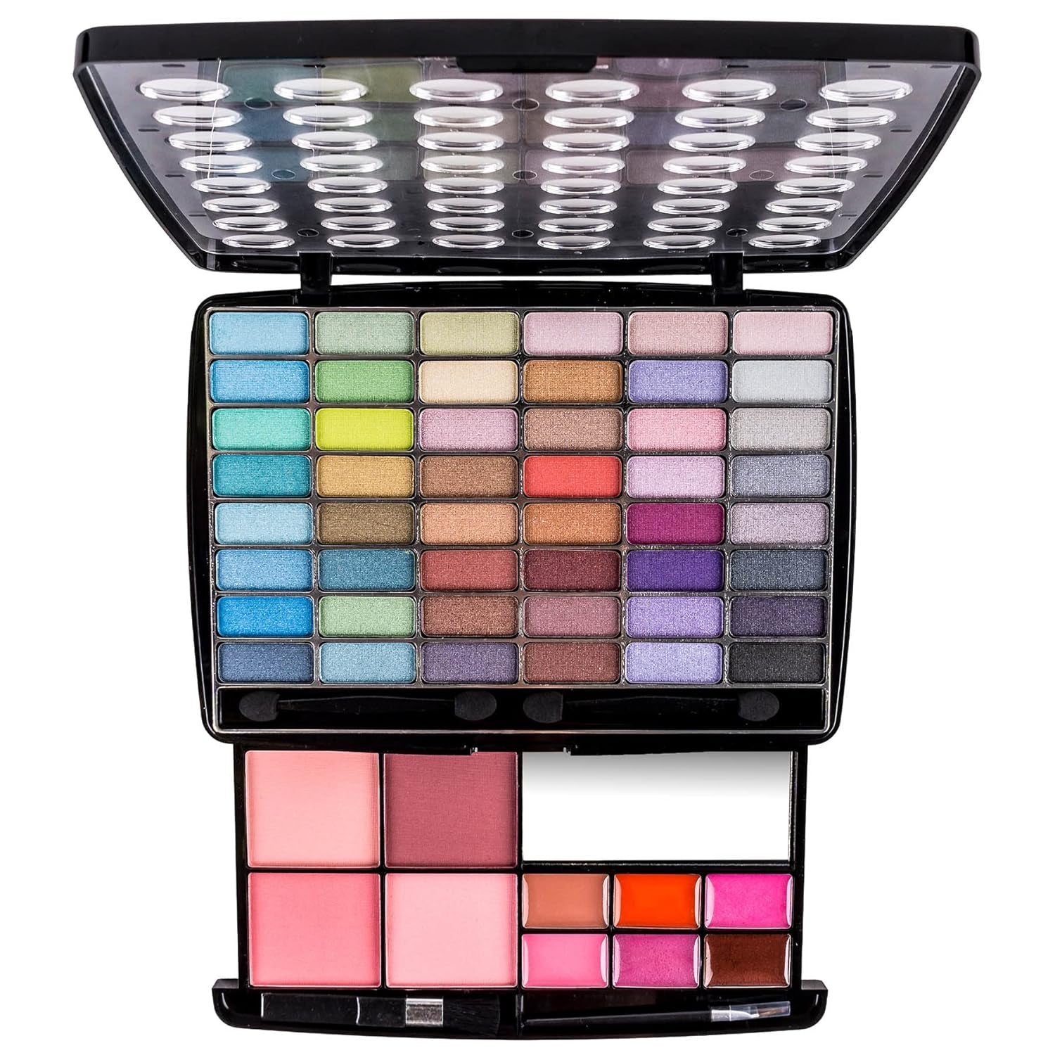 Glamour Girl Ultimate Makeup Kit - All-in-One Eyeshadow Palette, Blushes, Lipstick, Mirror & Applicators in Premium Gift Packaging